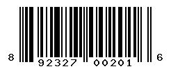 UPC barcode 892327002016