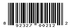 UPC barcode 892327002122