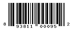 UPC barcode number 893811000952