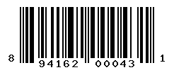 upc 894162000431 barcode image