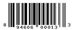 894606000133 barcode
