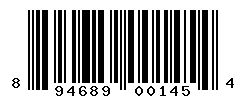 UPC barcode number 894689001454