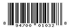 UPC barcode number 894700010328