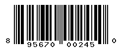 UPC barcode number 895670002450