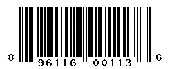 UPC barcode 896116001136