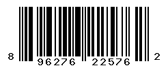 UPC barcode number 896276225762