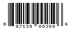 UPC barcode number 897139002506