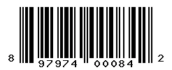 UPC barcode 897974000842
