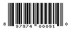 UPC barcode 897974000910