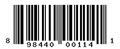 UPC barcode 898440001141