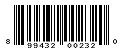 UPC 899432002320 barcode image