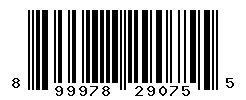 UPC barcode number 899978290755