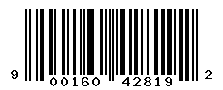 UPC barcode number 9001604428192