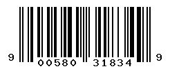 UPC barcode number 9005800318349