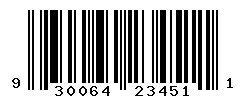 UPC barcode number 9300644234511