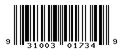 UPC barcode number 9310036017349