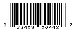 UPC barcode number 9334084004427
