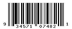 UPC barcode number 9345719074821