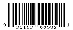 UPC barcode number 9351134005821