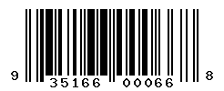 UPC barcode number 9351668000668