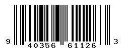 UPC barcode number 940356611263