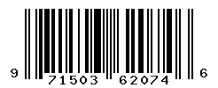 UPC barcode number 971503620746