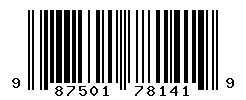 UPC barcode number 987501781419