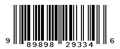 upc 989898293346 barcode image