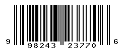 UPC barcode number 998243237706