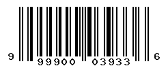 UPC barcode number 999900039336