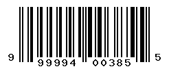 upc 999994003855 barcode image