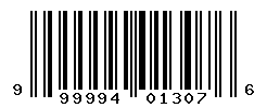 UPC barcode number 999994013076