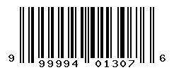 UPC barcode 999994013076