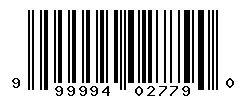 UPC barcode 999994027790