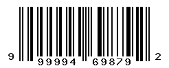 UPC barcode number 999994698792